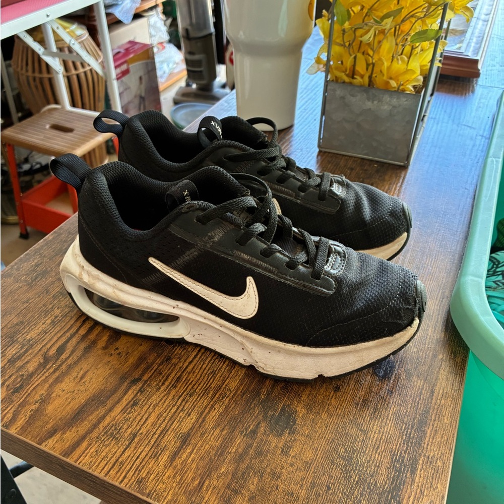 Nike Boys Black and White Air Sneakers